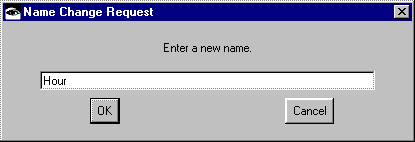 Name Change Request window