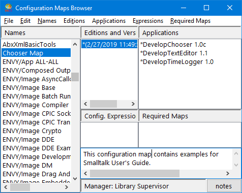 Configuration Maps Browser