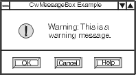 Message dialog