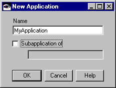New Application window