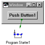 Window with program starter