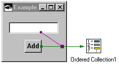 Example parameter connection