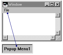 Window with menu