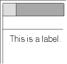 Static label widget