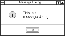 Message dialog