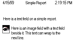 Simple report