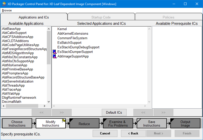 Pressing arrow key(s) to move applications