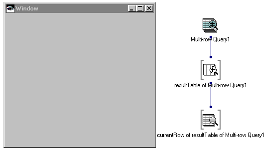 Window with torn-off parts Window with torn-off parts