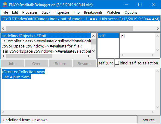Message stack Message stack
